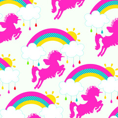 Fototapeta na wymiar Rainbows pattern, for wrapping paper, greeting cards, posters, invitation