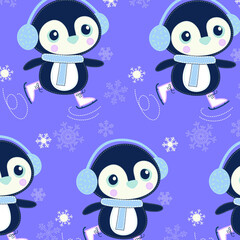 Christmas pattern vector illustration. Fabric, wrapping paper, wallpaper, packaging.