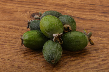 Tropical green sweet fruit Feijoa