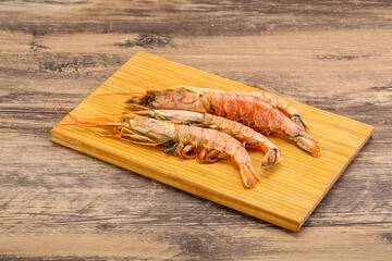 Tasty big Langoustine over the board