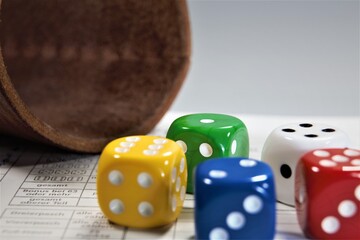 dice on the table