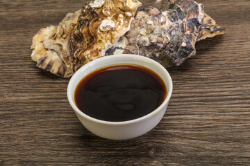 Oyster sauce in the bowl