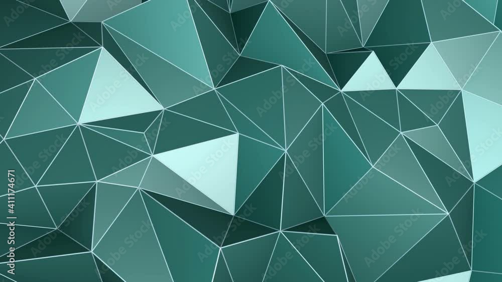 Aufkleber abstract seamless triangular crystalline background animation