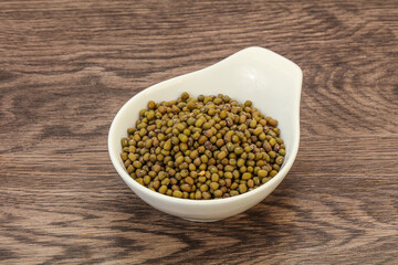 Vegetarian cuisine - dry green lentil