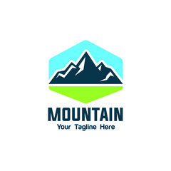Fototapeta premium Mountain Logo. Outdoor logo design template 