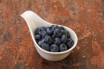 Ripe sweet tasty blueberries heap