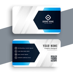 elegant blue business card for your business