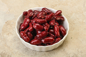 Canned red Kidney in the bowl