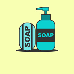 Healthy Soap Logo Design Vector