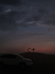 Fototapeta premium sunset in the desert