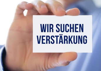 Wir suchen Verstärkung