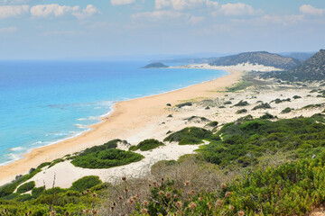 Beautiful Golden Beach in Cyprus island