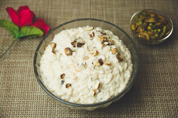 Indian Food, Kheer, Rice Dessert, Rice Pudding