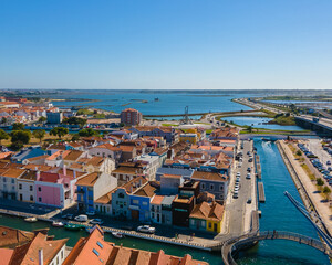 Aerial view of Aveiro city