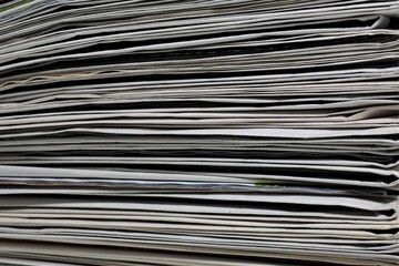 stack of newspapers