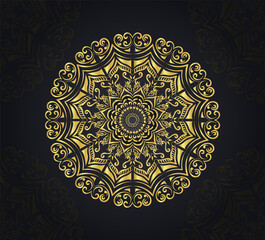 luxury golden mandala background