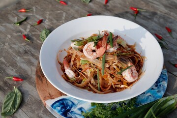 prawn tagliatelle pasta