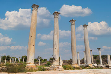 Fototapeta na wymiar Old Salamis ruins Cyprus island