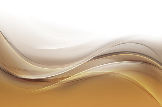 Brown and gold modern abstract waves texture. Blurred pattern effect background. Decorative business style. © SidorArt