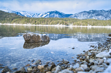 Der Eibsee an der Zugspitze 