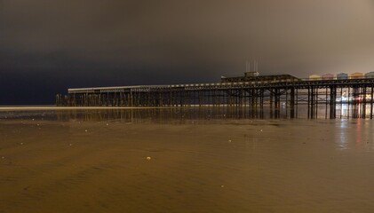 pier at dusk