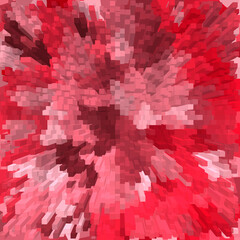 abstract red-pink background with volumetric cubes