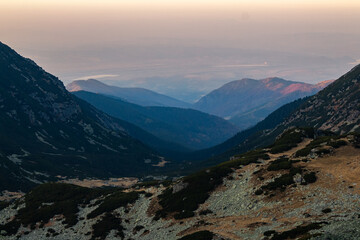 Naklejka premium The Retezat National Park (Romanian: Parcul Naţional Retezat) is a protected area located in the Retezat Mountains in Hunedoara county, Romania.
