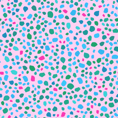 marble or colored gravel vector seamless pattern.