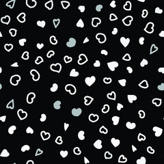 hearts vector seamless pattern. Design template for holiday and wedding card and valentines day, wallpaper, background. Love pattern. 
