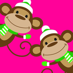 Christmas pattern vector illustration. Fabric, wrapping paper, wallpaper, packaging.