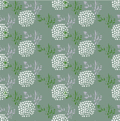 seamless pattern with flowers