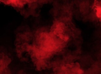 Red smoke on black background. Use for illustration or background.
