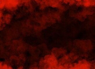 Red smoke on black background. Use for abstract background.