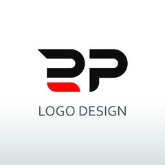 rp letter for simple logo design