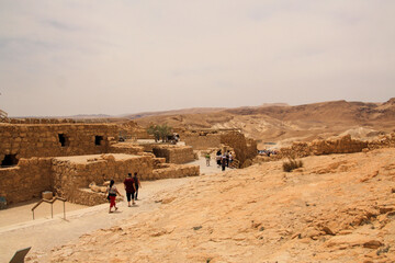 Fototapeta na wymiar A view of the Old Israeli Fortress of Masada