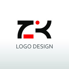 zk letter for simple logo design