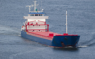 MARITIME TRANSPORT - Merchant ship on the sea route 