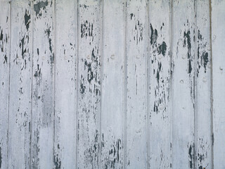Wooden texture background surface with cracked white paint