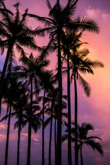 Fototapeta na wymiar Sunset in playa Jaco pacifico central Costa Rica