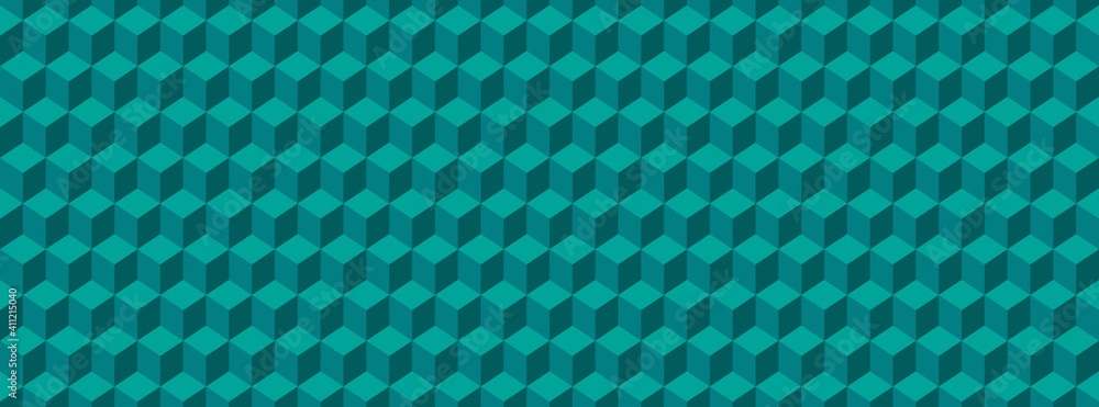 Poster abstract color background consisting of cubes and blocks. illustration with squares and hexagons.