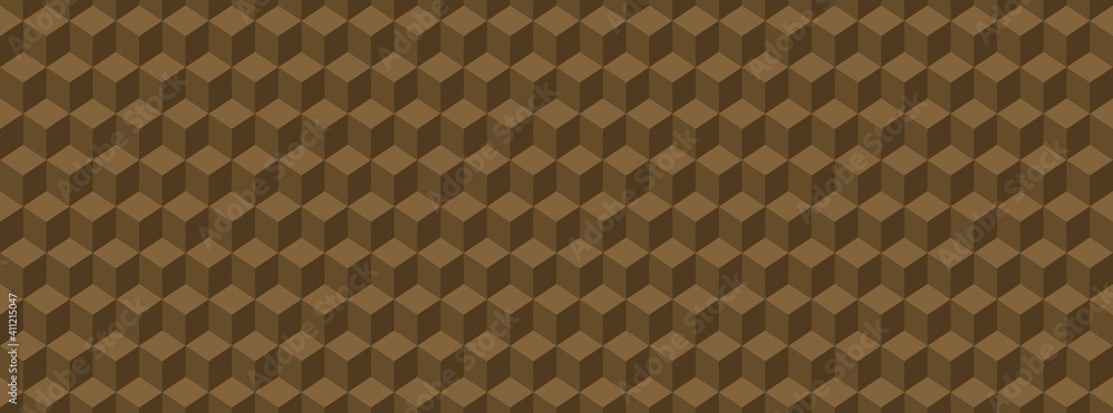 Poster abstract color background consisting of cubes and blocks. illustration with squares and hexagons.