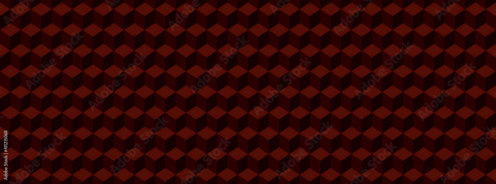 Poster abstract color background consisting of cubes and blocks. illustration with squares and hexagons.
