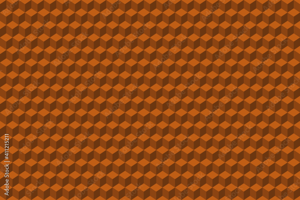 Poster abstract color background consisting of cubes and blocks. illustration with squares and hexagons.