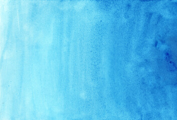 Fototapeta na wymiar 青の手描き水彩背景素材