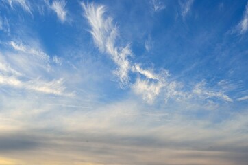 blue sky with clouds