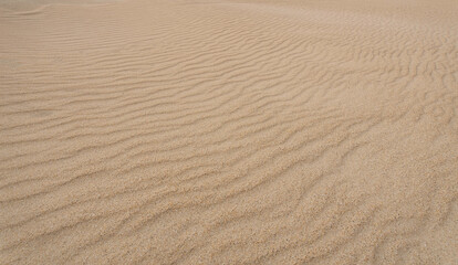 Sand texture pattern of the dunes near Baelo Claudia near Tarifa, Spain