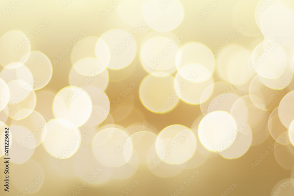 Poster abstract golden background with gradient and blurred bokeh