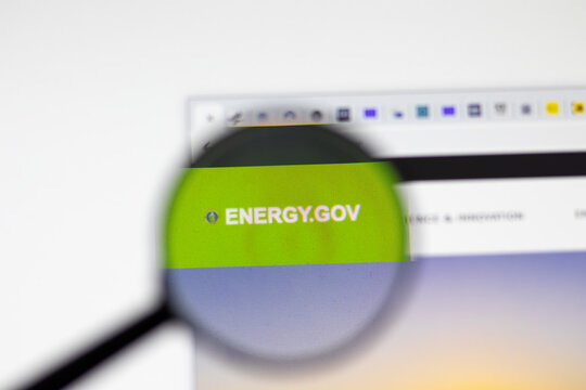 Los Angeles, USA - 1 February 2021: US Department Of Energy Website Page. Energy.gov Logo On Display Screen, Illustrative Editorial.