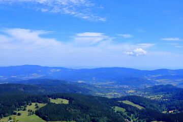 Fototapeta premium widok ze szczytu góry