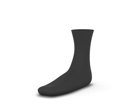 Blank cotton sock mockup